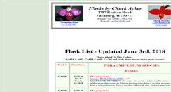 Desktop Screenshot of flasksbychuckacker.com